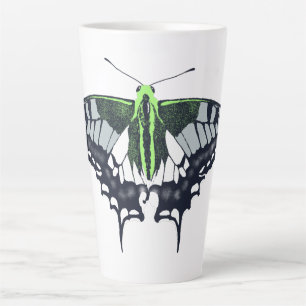 Caneca De Café Latte Borboleta Swallowtail de Sinalizador Agender