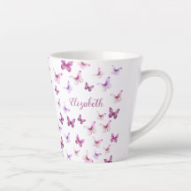 Borboletas Rosa Bonito Nome Personalizado
