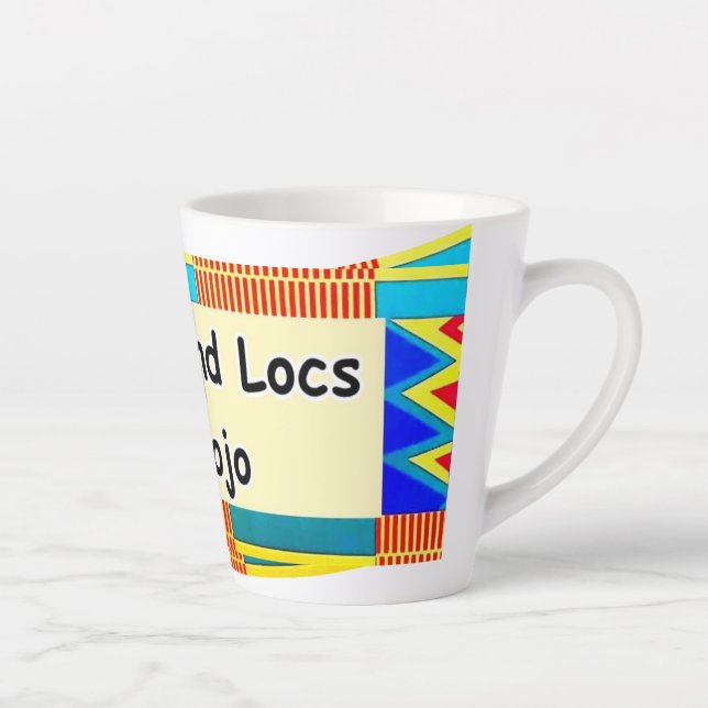 Caneca De Café Latte Braids And Locks By Jojo Latte Coffee Tea Cup Mug (Direita)