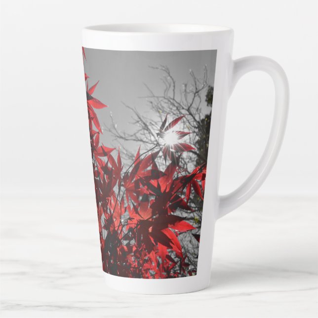 Caneca De Café Latte Brasas de Outono (Direita)