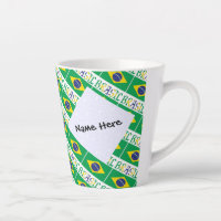 Brasil e Bandeira Brasileira Tiled Personalizado