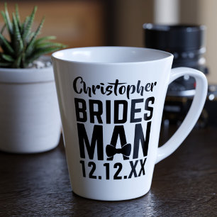 Caneca De Café Latte Bridesman Wedding Favor Latte Coffee Mug