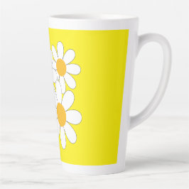 Caneca De Café Latte Bright and Bold Daisy