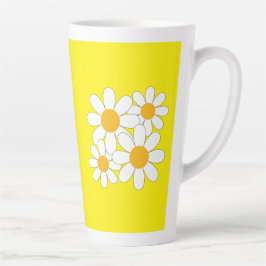 Caneca De Café Latte Bright and Bold Daisy