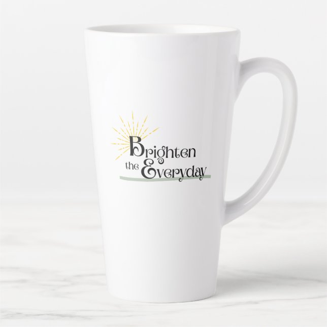 Caneca De Café Latte Brighten the Everyday Latte Mug (Direita)