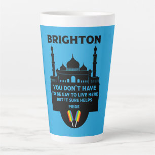 Caneca De Café Latte Brighton Orgulho gay