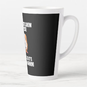 Caneca De Café Latte Brinco Com O Porco Da Guine De Manhã