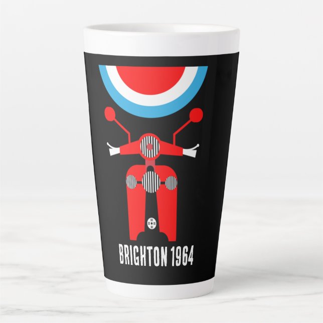 Caneca De Café Latte British Mods 1964 (Frente)