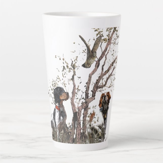 Caneca De Café Latte Brittany Spaniel (Frente)