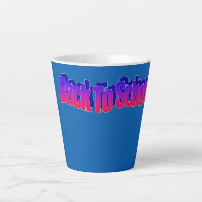 Caneca De Café Latte BTS-Red-Blue (Frente)