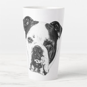 Caneca De Café Latte Buldogue Winter Morning Mug