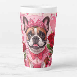 Caneca De Café Latte Bulldogue Francês Enamorado