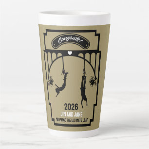 Caneca De Café Latte Bungee Jumping Wedding Gift