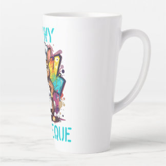 Caneca De Café Latte Bunny Barbeque