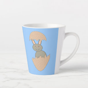 Caneca De Café Latte Bunny Hatching from Egg Weird