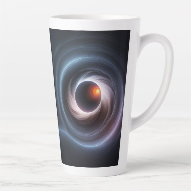 Caneca De Café Latte Buraco preto torcido (Direita)
