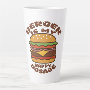 Caneca De Café Latte Burger é minha feliz citação de vintage