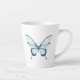 Caneca De Café Latte Butterfly Latte Mug