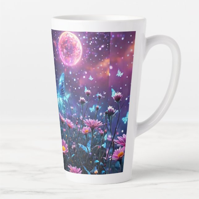 Caneca De Café Latte Butterfly Paradise (Direita)