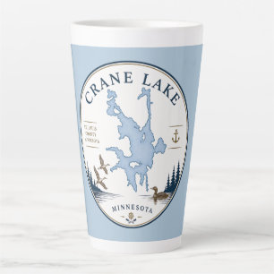 Caneca De Café Latte Cabana/Casa de Férias Crane Lake, Minnesota