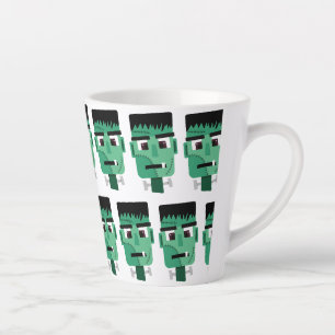 Caneca De Café Latte Cabeça do Monstro de Frankenstein