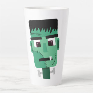 Caneca De Café Latte Cabeça do Monstro de Frankenstein