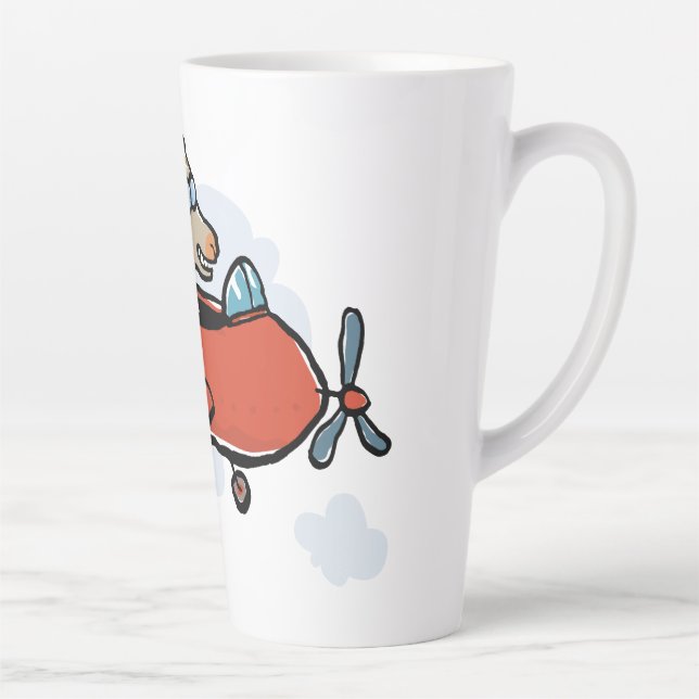 Caneca De Café Latte cabra voadora (Direita)