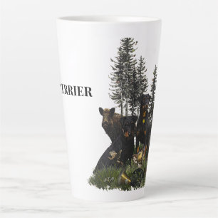 Caneca De Café Latte Caça alemã Terrier (Jagdterrier)