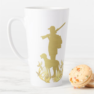 Caneca De Café Latte caçador de ouros