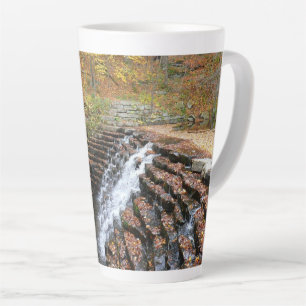 Caneca De Café Latte Cachoeira no Laurel Hill State Park II