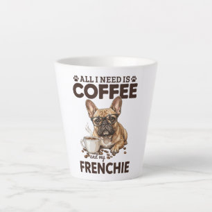 Caneca De Café Latte Cachorro Bulldog Francês Café Frenchie