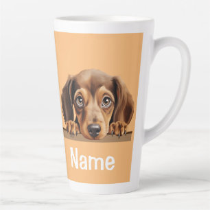 Caneca De Café Latte Cachorro Cachorro Cãozinho Café Chá de cacau Latão