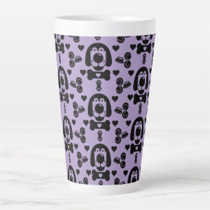 Caneca De Café Latte Cachorro Considerado Padrão