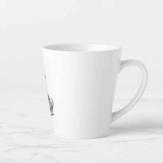 Caneca De Café Latte Cachorro de Cachorro Dalmaciano Premium (Direita)