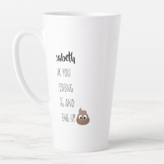 Caneca De Café Latte Cachorro Engraçado Obrigado por Pet Sitting POOP