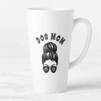Caneca De Café Latte Cachorro Mãe Legal Mamãe Maluca Aviadora Solar Ócu