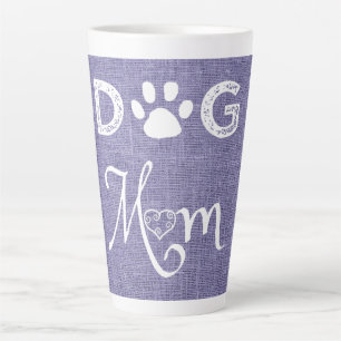 Caneca De Café Latte Cachorro Roxo Cachorro Mãe Lata