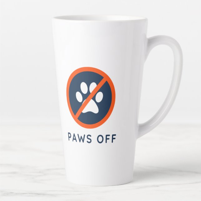 Caneca De Café Latte CachorroDesaparecido - patas desligadas - 17 oz (Direita)