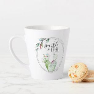 Caneca De Café Latte Cachura Cactus Papais noeis Secretos Ideia