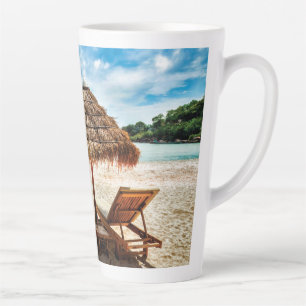 Caneca De Café Latte Cadeiras de solteiro no travesseiro decorativo de