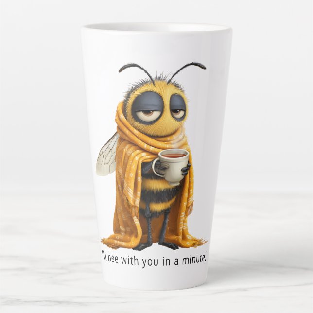Caneca De Café Latte Café Abelha (Frente)