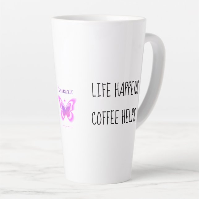CANECA DE CAFÉ LATTE CAFÉ AJUDA (Ângulo direito)