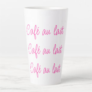 Caneca De Café Latte Café au lait Na moda simples