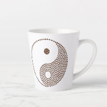 Café Bean Yin/Yang Latte Mug