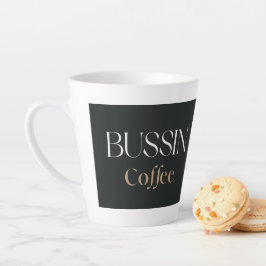 Caneca De Café Latte Café Bussin, Presente Engraçado para Amantes de Ca