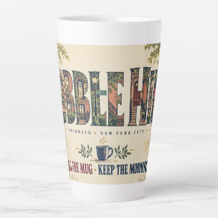 Caneca De Café Latte Café Cobble Hill Brooklyn NYC