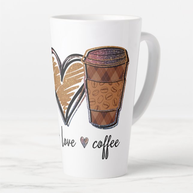 Caneca De Café Latte Café da Paz (Ângulo direito)