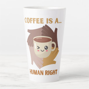 CANECA DE CAFÉ LATTE CAFÉ É UM DIREITO HUMANO