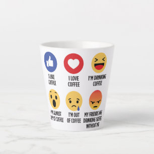 Caneca De Café Latte Café Emojis