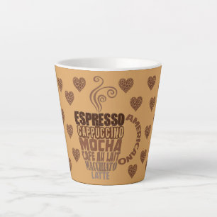 Caneca De Café Latte café expresso moca